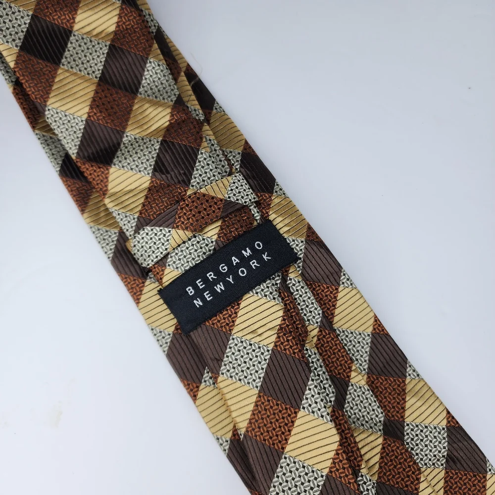 BERGAMO NEW YORK Tan Tie.